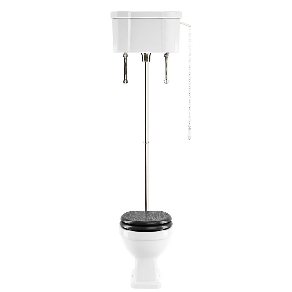 Imperial Lichfield High Level WC & Cistern With Polished Nickel Fittings