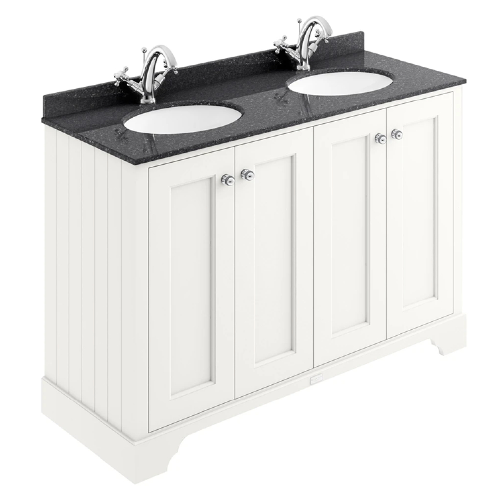 Photo of Bayswater Pointing White 1200mm 4 Door Vanity Unit & Worktop