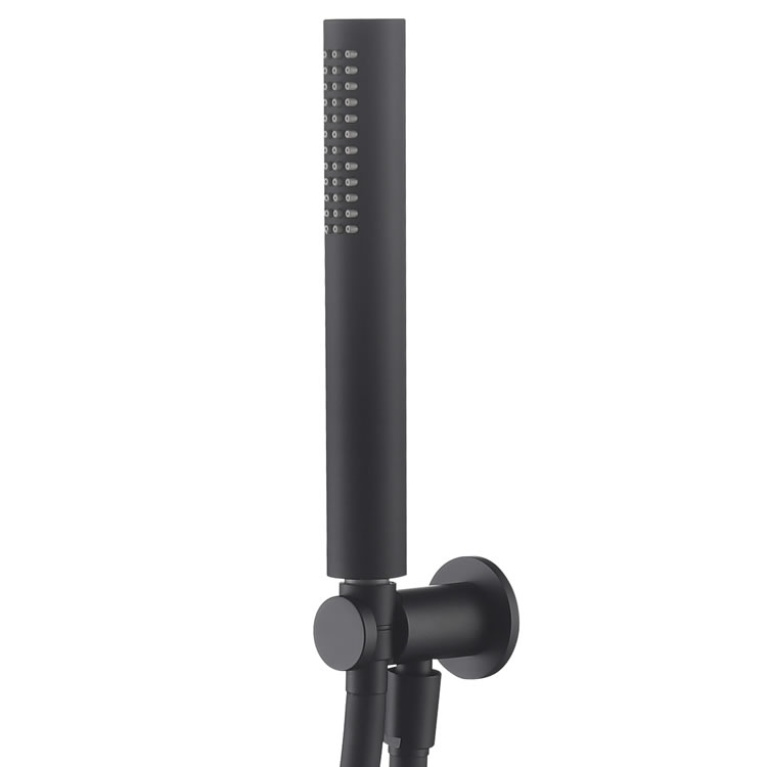 Apex Matt Black Shower Handset & Holder Sanctuary Bathrooms