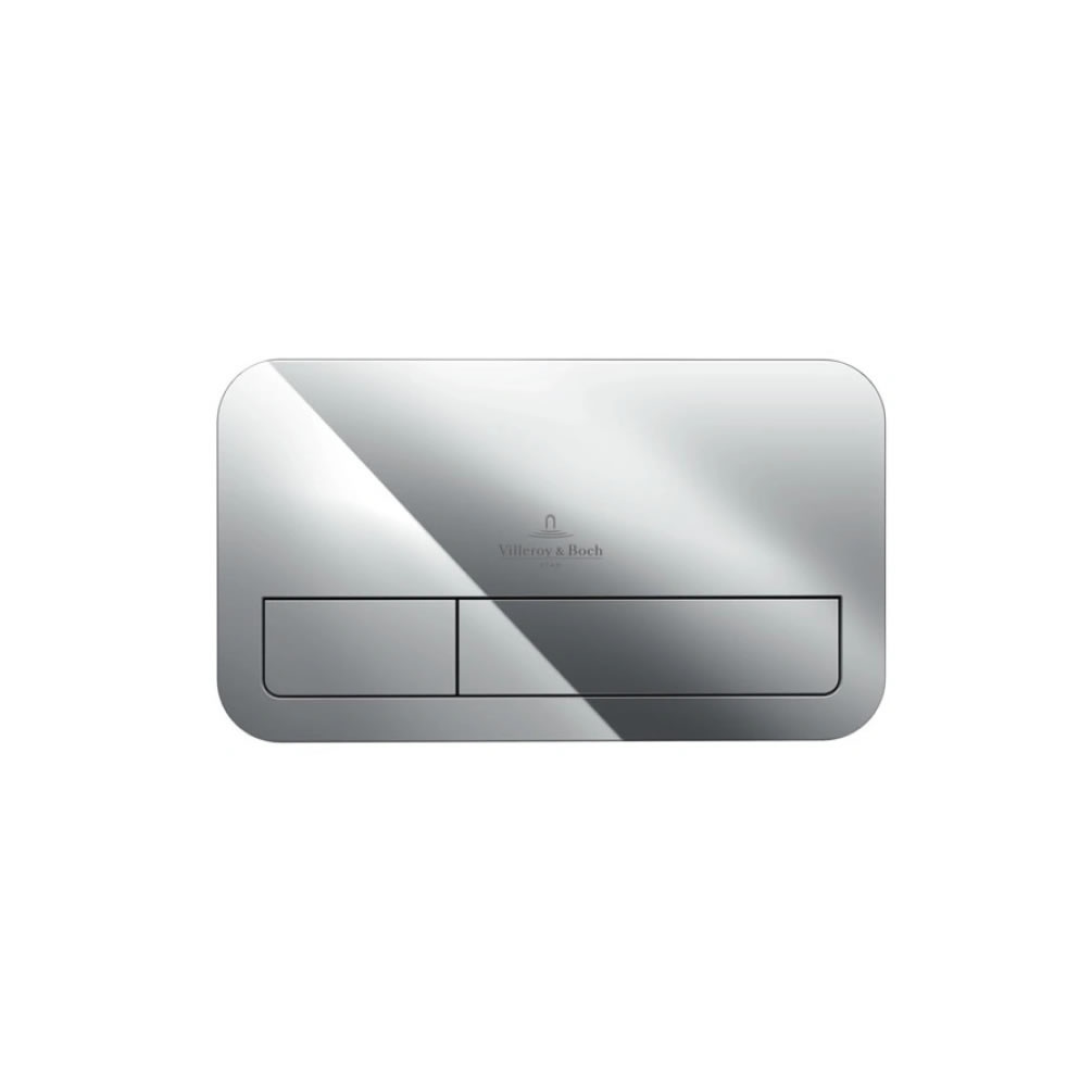 Cutout image of Villeroy & Boch Viconnect E200 Chrome Dual Flush Plate