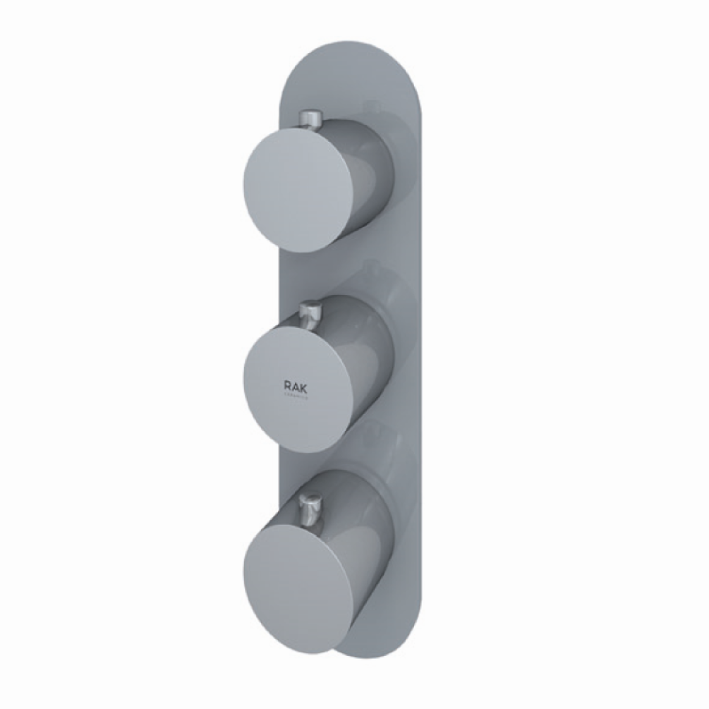 Photo of RAK Feeling Round Dual Shower Valve in Grey