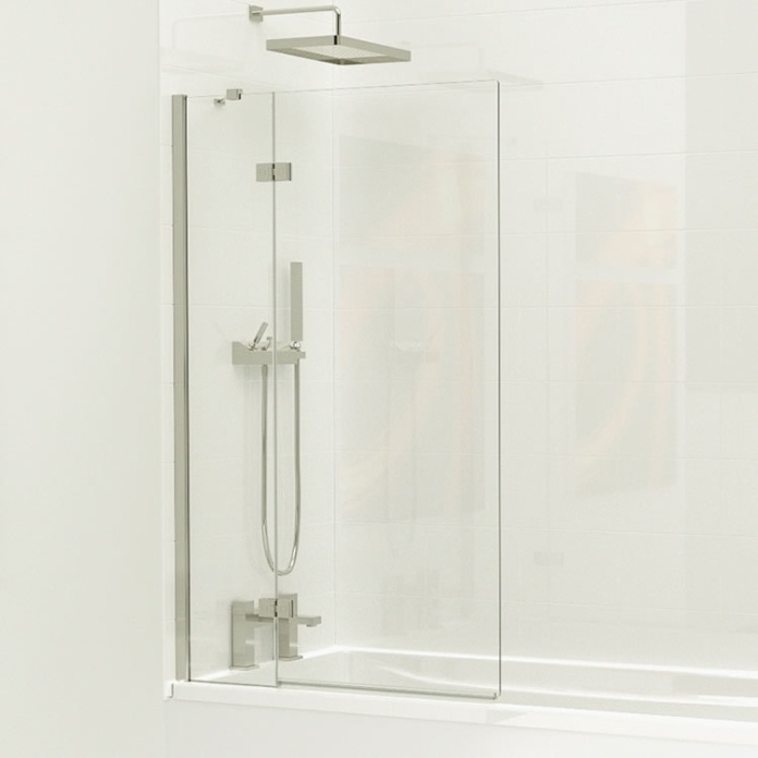 Photo of Kudos Inspire 2 Panel Out Swing Bath Screen - Closed Detail