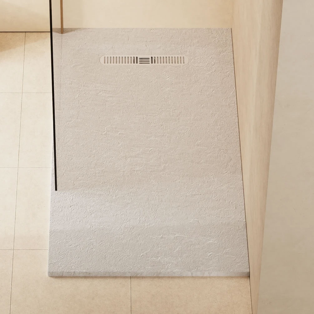 Lifestyle image of Crosswater Vito 1500mm x 800mm Matt White Anti-Slip Rectangular Shower Tray