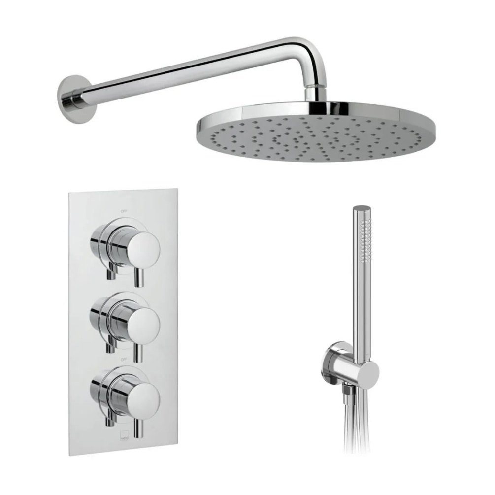 Cutout image of Vado Celsius 2 Outlet Thermostatic Shower Set
