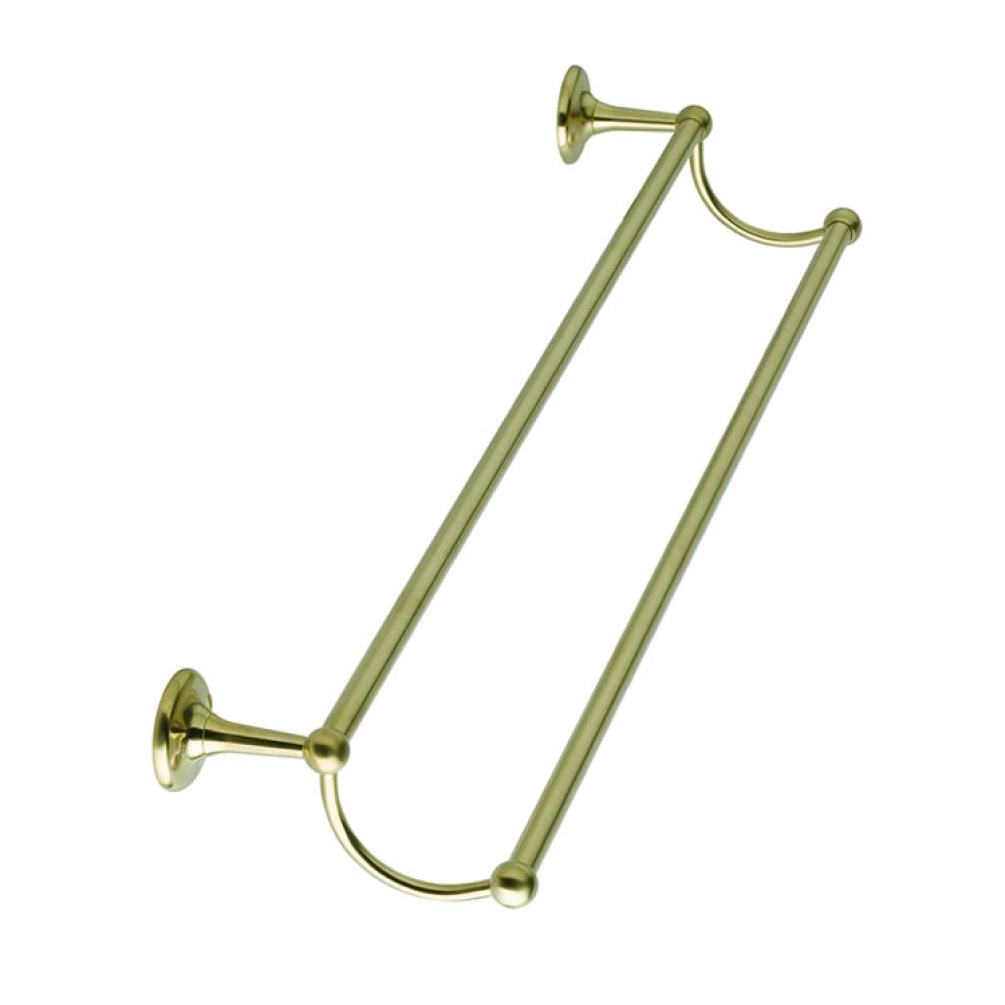 Photo of BC Designs Victrion Brushed Gold Double Towel Rail