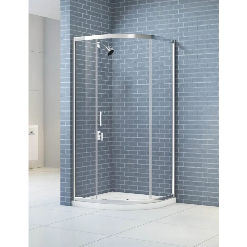 Lifestyle image of Merlyn IQ 800mm Single-Door Shower Quadrant