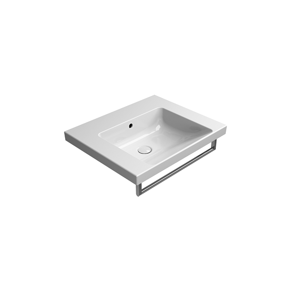 Photo of GSI Norm 60 Wall Hung Wash Basin With Optional Towel Rail