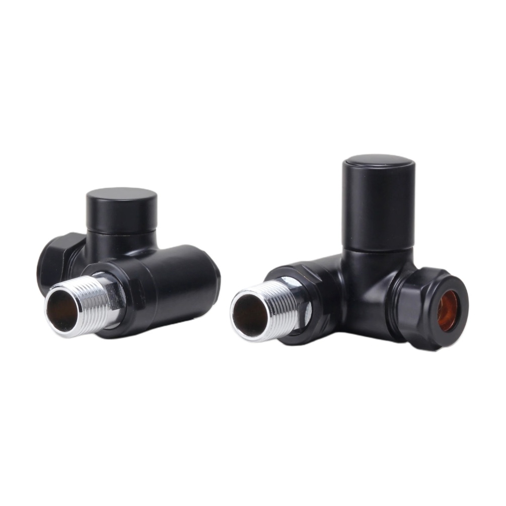 Crosswater Matt Black Corner Valves Cut Out