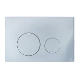 Imex Chrome Round Button Stainless Steel Mechanical Flush Button Cut Out