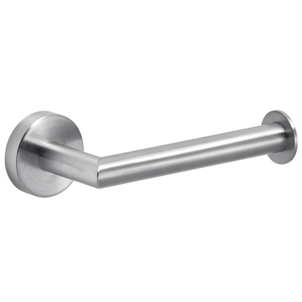 Cutout image of Origins Living Gedy G Pro Open Toilet Roll Holder brushed stainless steel.
