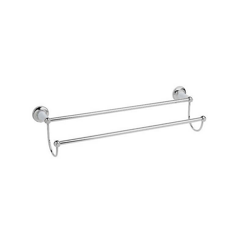 Heritage Clifton Chrome Double Towel Rail Sanctuary Bathrooms