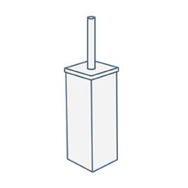 iconography image of a toilet brush and toilet brush holder set
