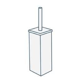 iconography image of a toilet brush and toilet brush holder set