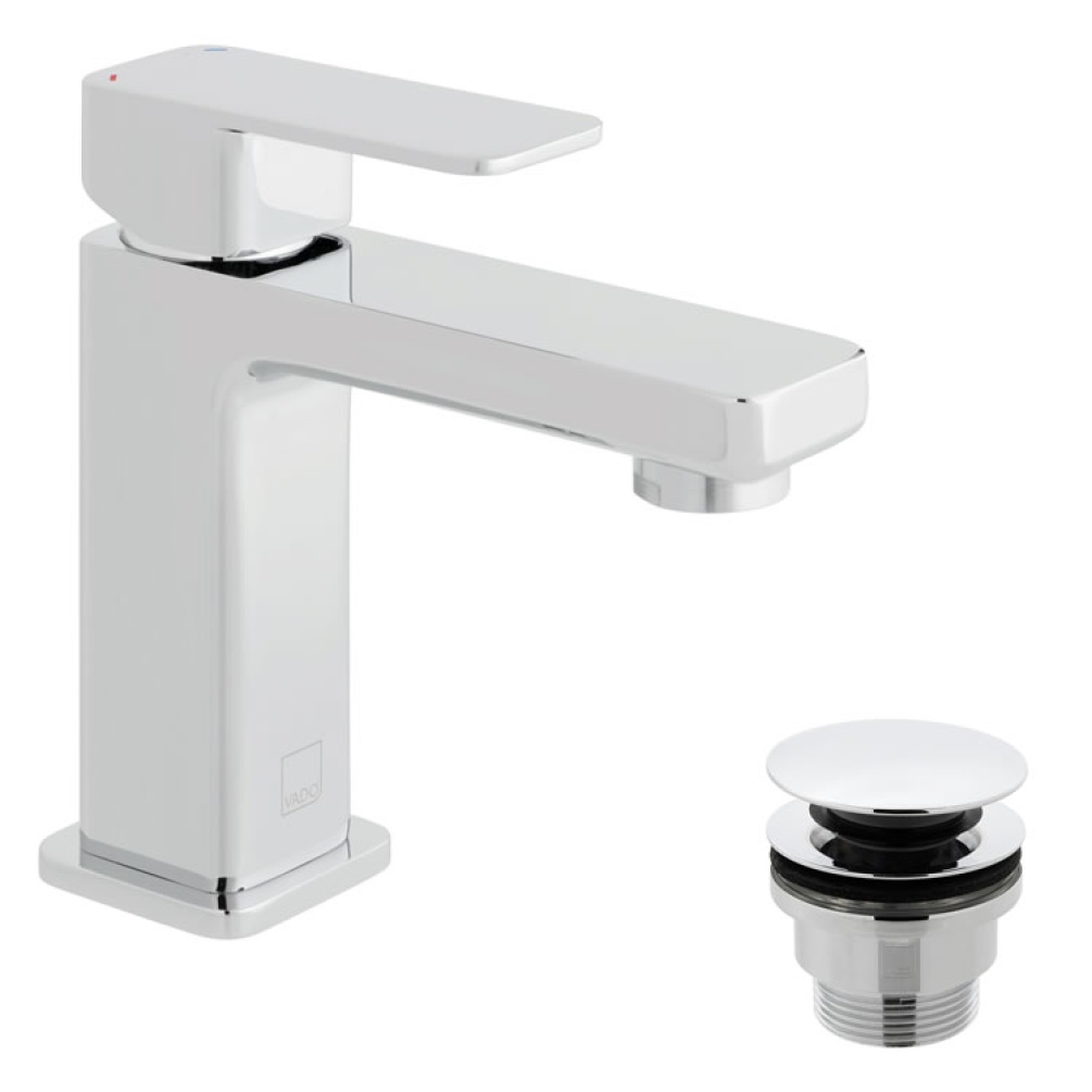 Cutout image of Vado Phase Mini Mono Basin Mixer & Universal Waste