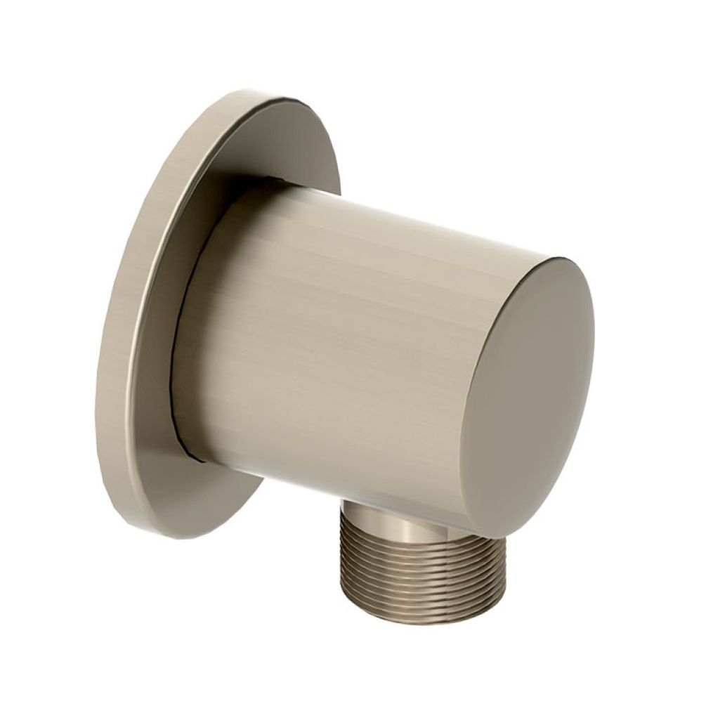Photo of Abacus Emotion Brushed Nickel Round Wall Outlet