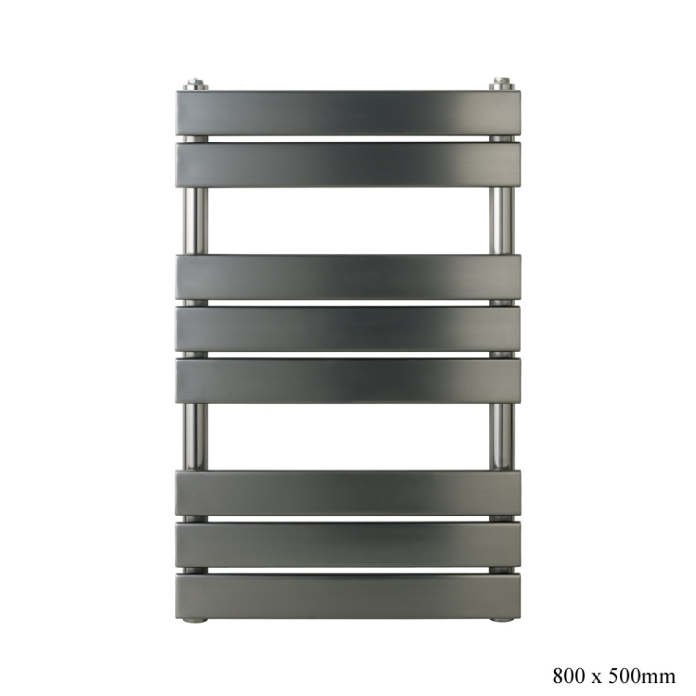 JTP Hix 800 x 500mm Brushed Black Radiator