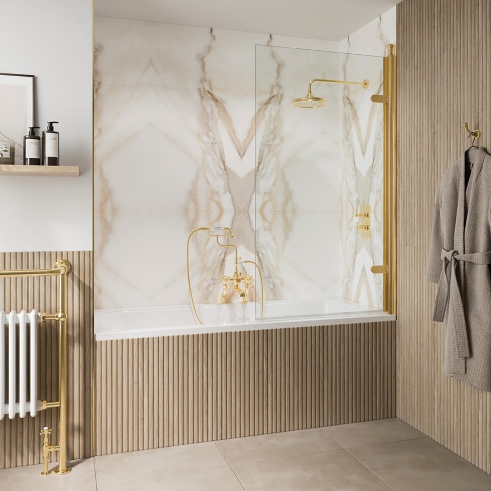 Burlington Classique 1850 Gold Bath Screen