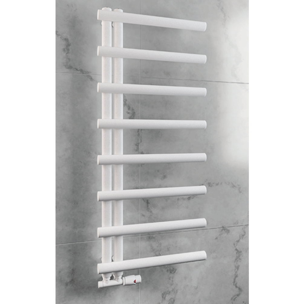 Lifestyle Photo of Eastbrook Marlow E-Style Designer Heated Towel Rail - Matt White