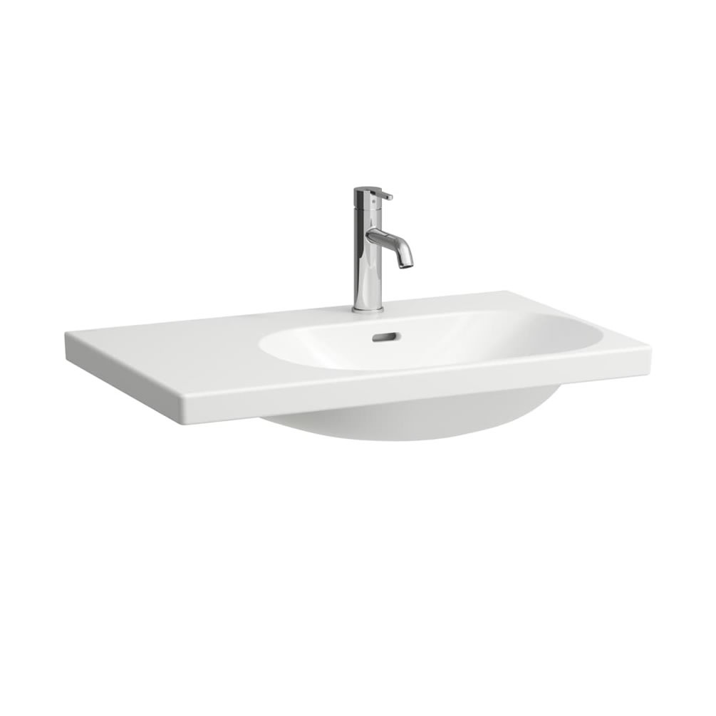 Cutout image of Laufen Lua 750mm Rectangular Wall-Hung Basin & Shelf
