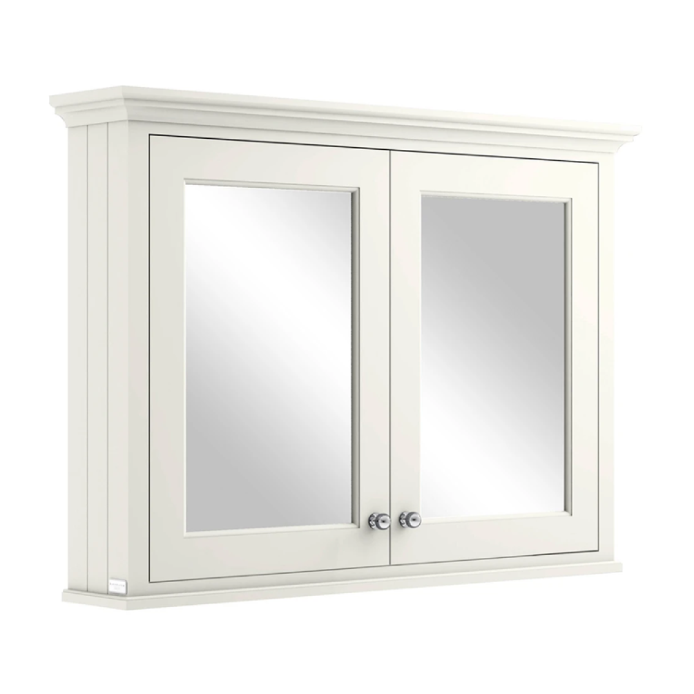 Photo of Bayswater Pointing White 1050mm Mirror Wall Cabinet