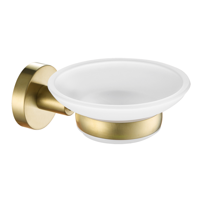 Photo of JTP Vos Brushed Brass Soap Dish Cutout