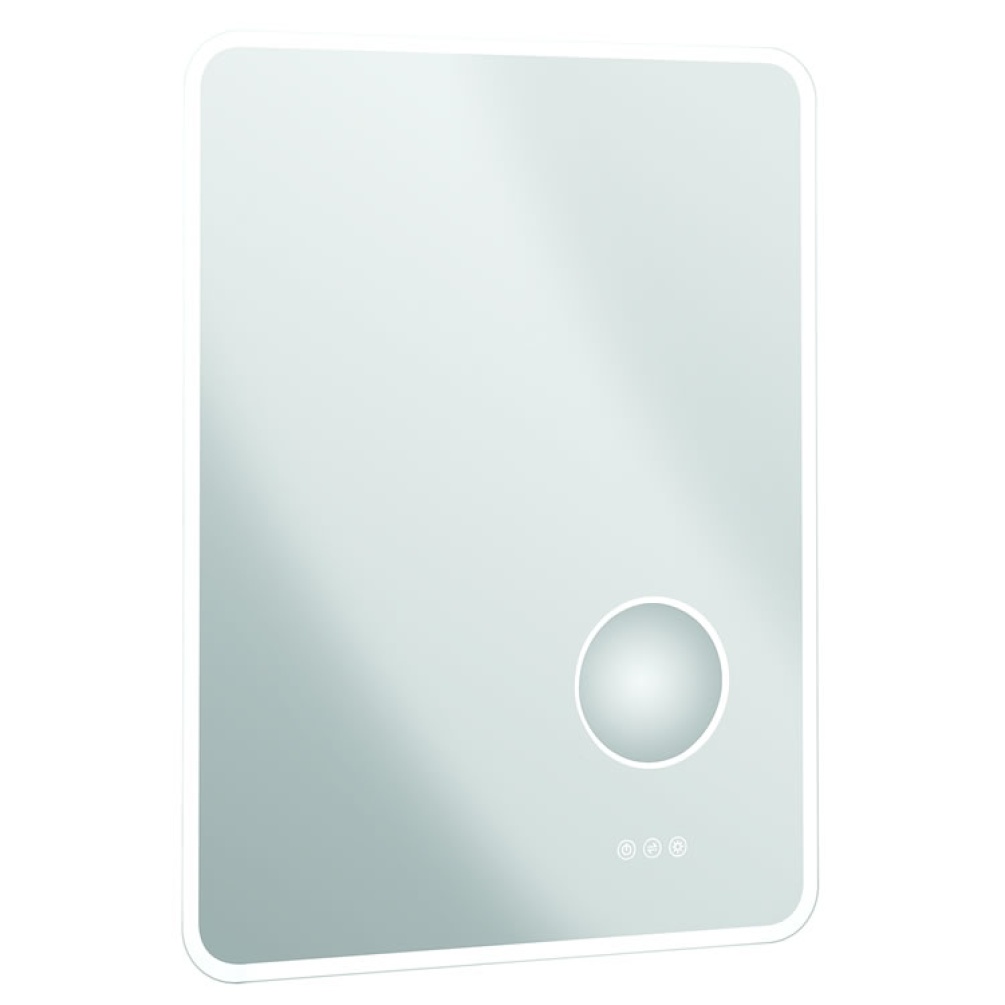 Cutout image of Crosswater Svelte Glow 600mm LED Bathroom Mirror with Magnifier