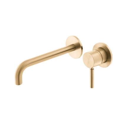 Cutout image of Vado Individual Origins Brushed Gold Wall-Mounted Basin Mixer