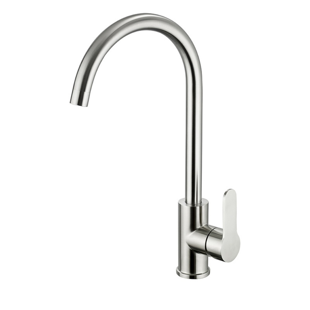JTP Inox Stainless Steel Single Lever Mixer with Swivel Spout Cut Out