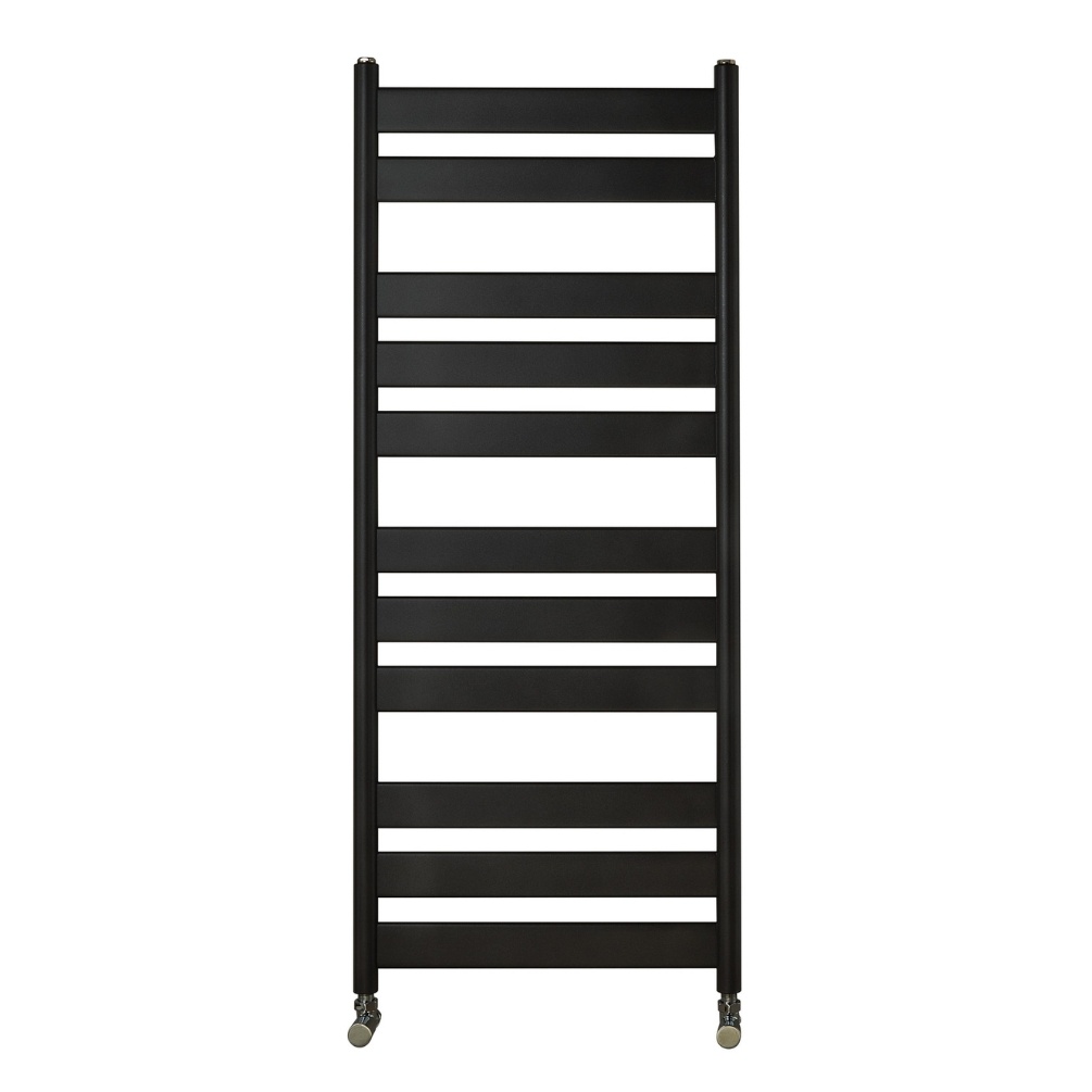Velaro Azor 1200mm x 500mm Matt Black Designer Radiator Cut Out