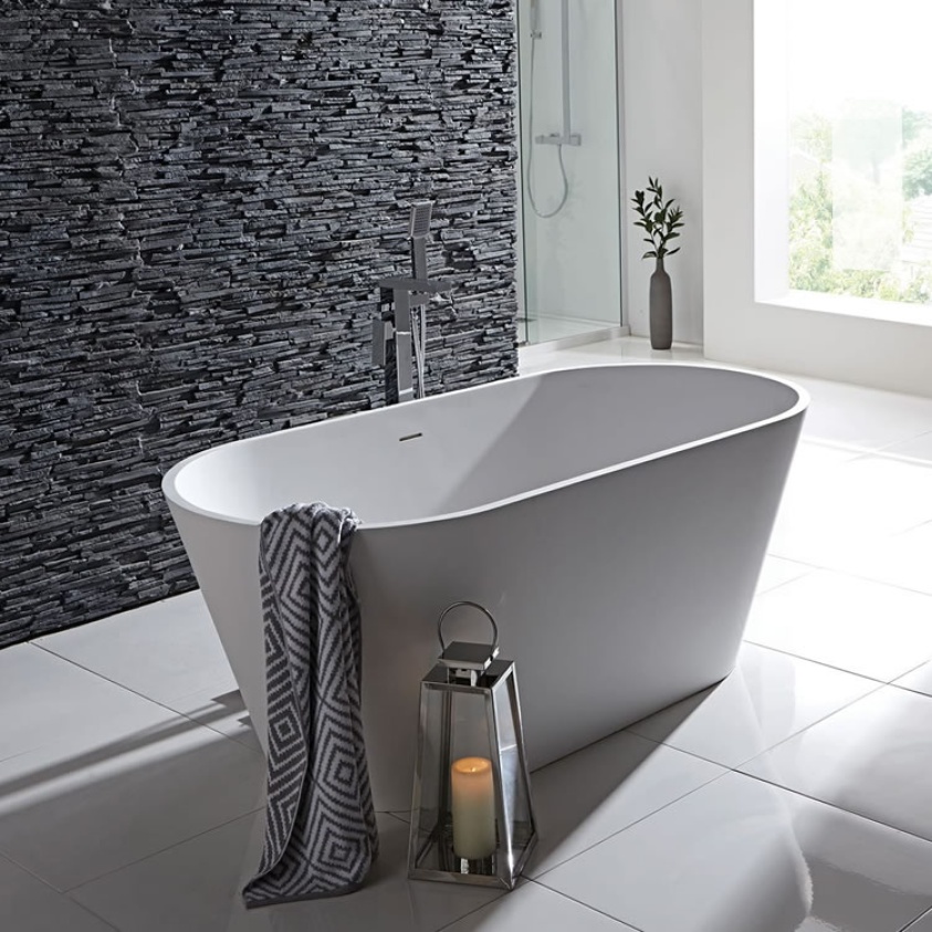 Frontline Stone Freestanding 1650 Double Bath Sanctuary Bathrooms