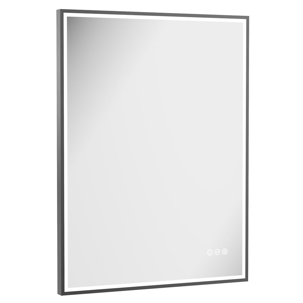 Cutout image of Crosswater MPRO 600 x 800mm Slate LED Mirror