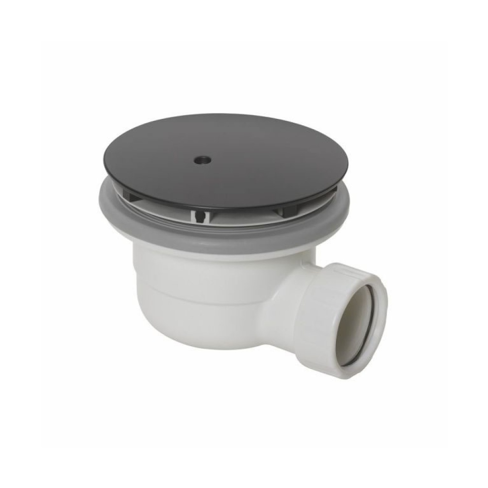 Cutout image of Crosswater High-Flow Shower Waste Matt Black