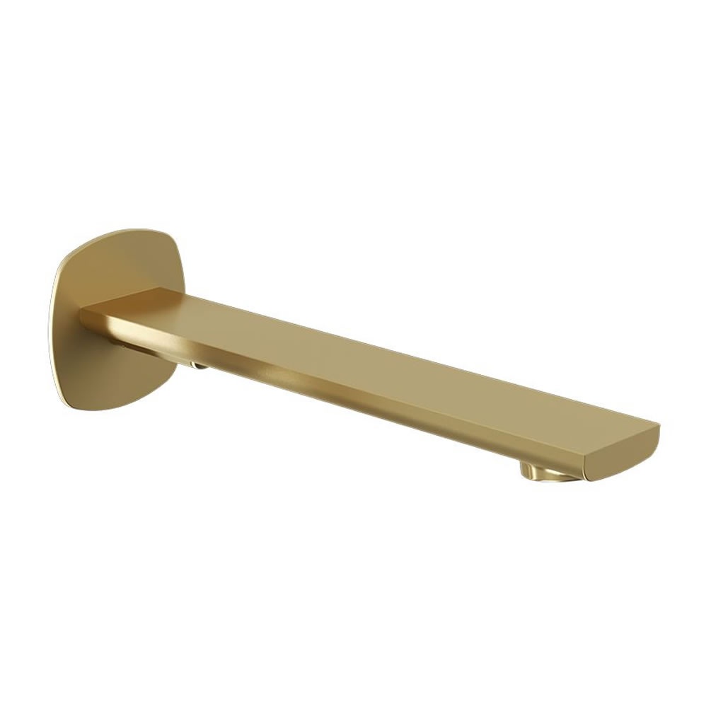 Vado Cameo Satin Brass Wall Mounted Bath Spout