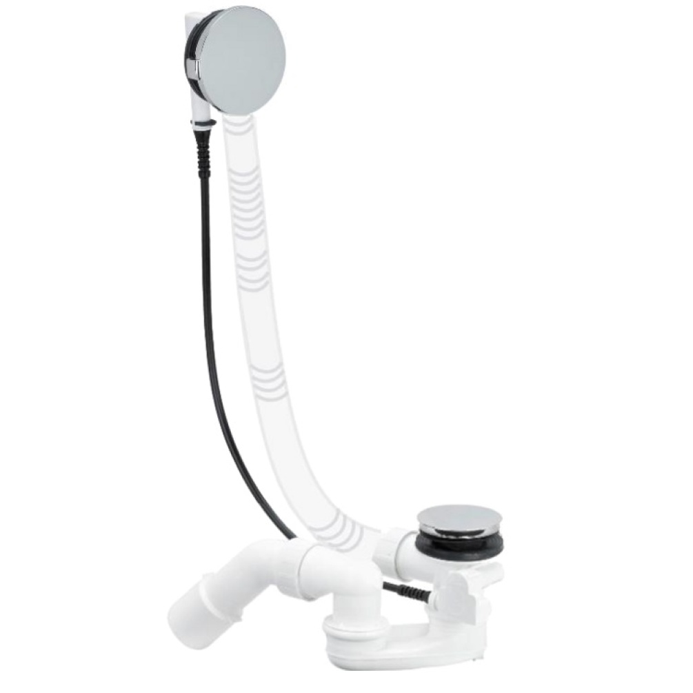 Photo of Villeroy and Boch Multiplex Extended Bath Waste & Overflow in chrome