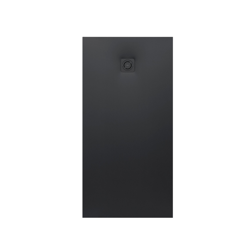 Image of the Roca Terran-N Stonex 1000mm x 900mm Black Shower Tray with Waste