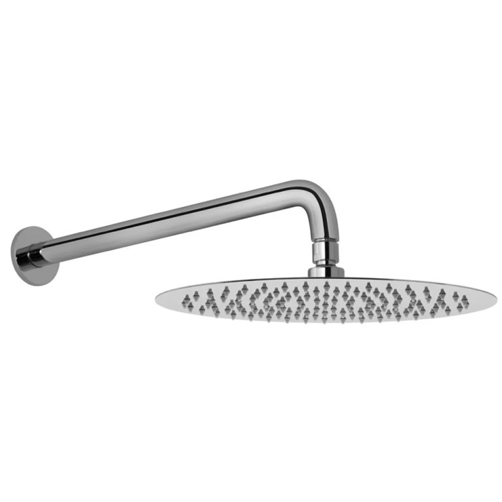 Cutout image of Vado Aquablade Oval Shower Head & Wall-Mounted Shower Arm