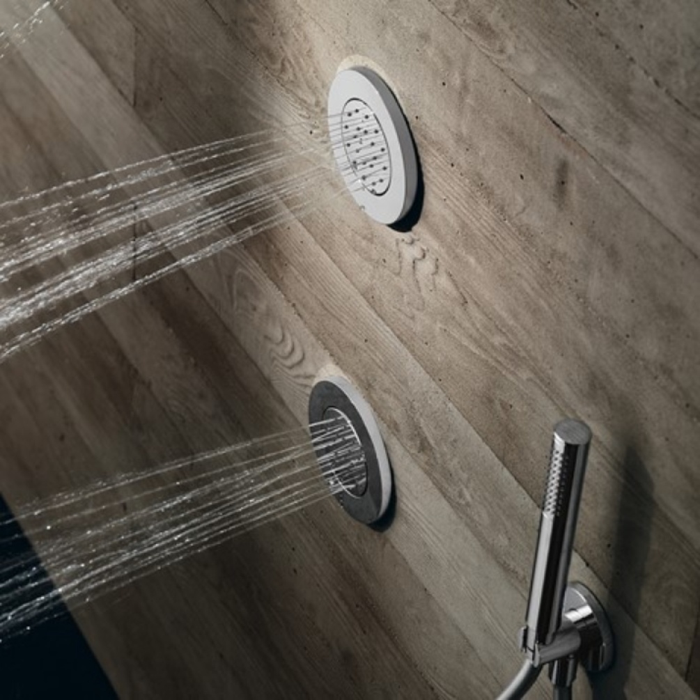 Product Lifestyle image of two Crosswater Dial Body Jets