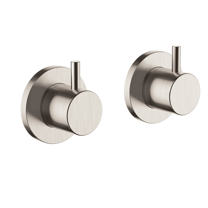 Photo of JTP Inox Brushed Stainless Steel Wall Panel Valves Cutout