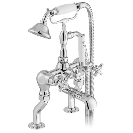 Cutout image of Booth & Co. Axbridge Cross Bath Shower Mixer