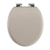Imperial Lichfield Cashmere Grained Soft Close Seat With Chrome Hinges