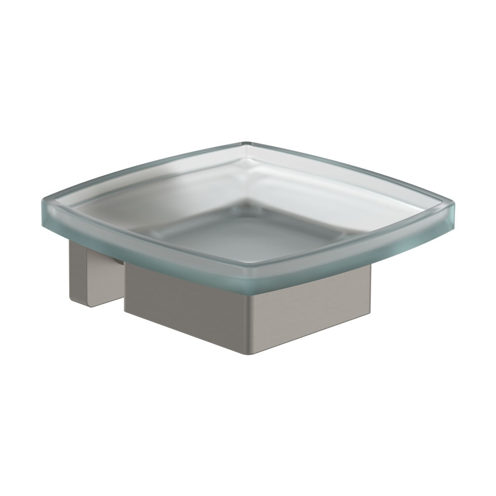 Cutout image of Villeroy & Boch Elements Striking Brushed Nickel Soap Dish