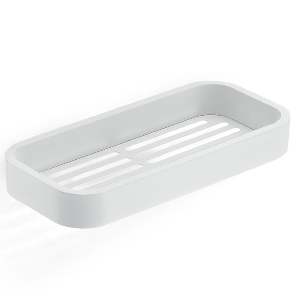 Cutout image of Origins Living Gedy Outline Shower Basket White.
