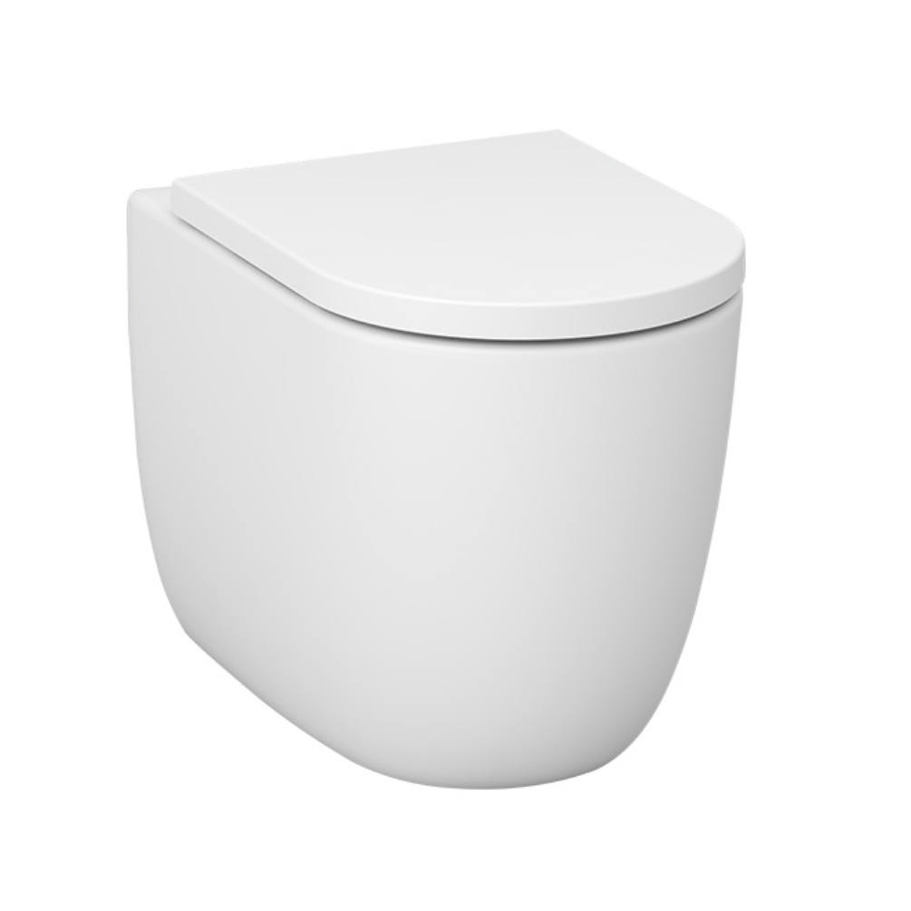 Imex Luna Ultra Vortex Rimless Back to Wall Toilet Cut Out