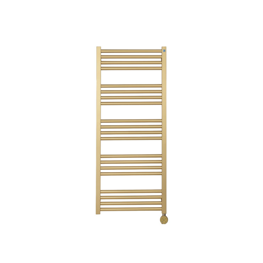 Photo of Crosswater MPRO Brushed Brass All Electric Towel Warmer Cutout