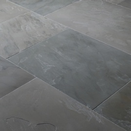 image of large bathroom tiles - ca pietra salcombe sandstone seasoned tile