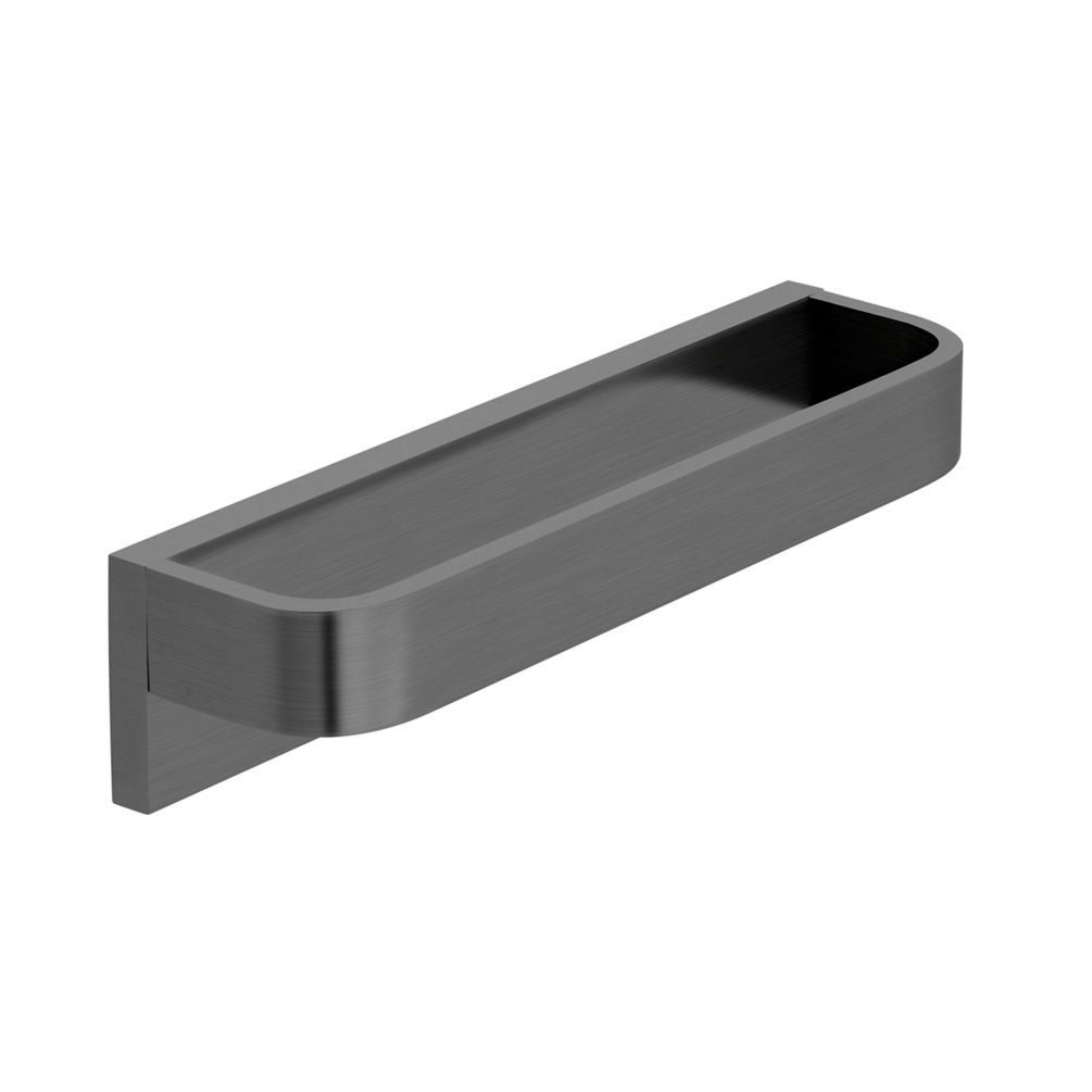 Cutout image of Vado Individual Brushed Black Square Towel Ring