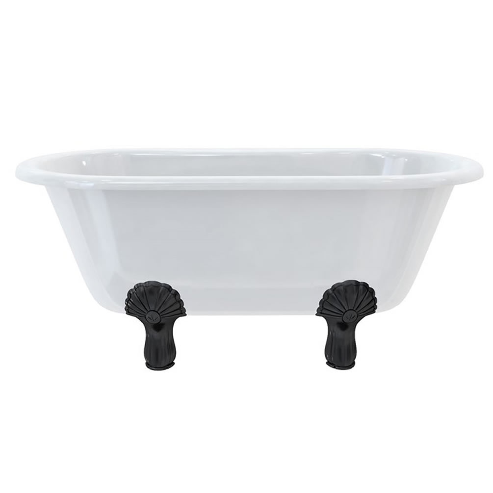 Burlington Windsor 1500mm Freestanding Bath With Luxury Classic Black Feet