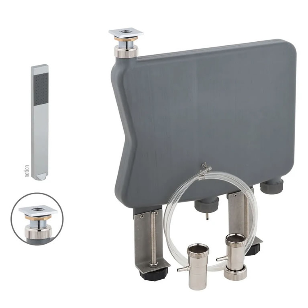 Cutout image of Vado Capsule Bath Shower Kit with Notion Handset