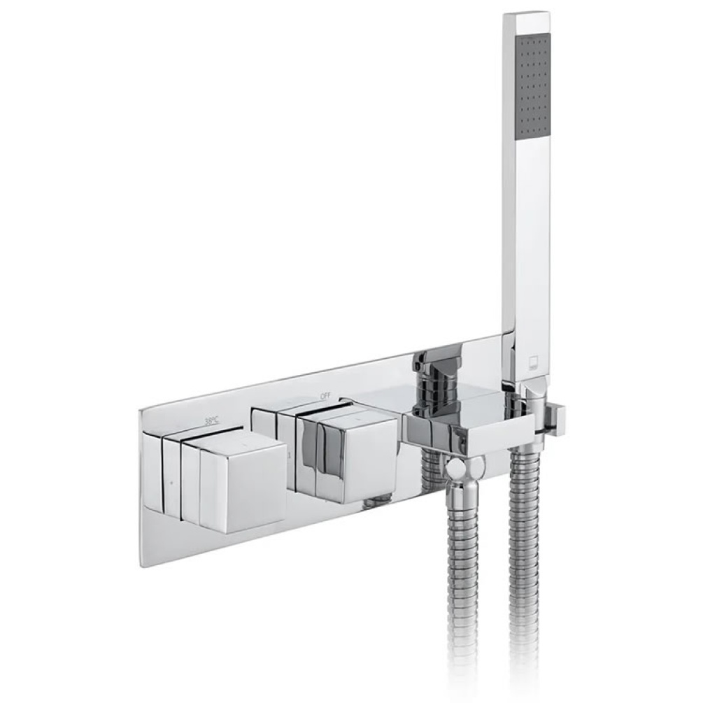 Cutout image of Vado Notion Two Outlet Thermostatic Shower Valve & Handset