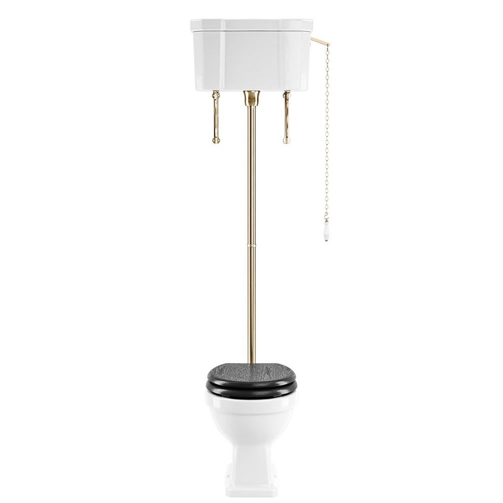 Imperial Lichfield High Level WC & Cistern With Antique Gold Fittings